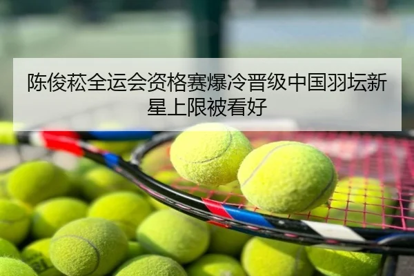 陈俊菘全运会资格赛爆冷晋级中国羽坛新星上限被看好